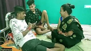 Indian hot wife shared thither friend! Certain hindi sex